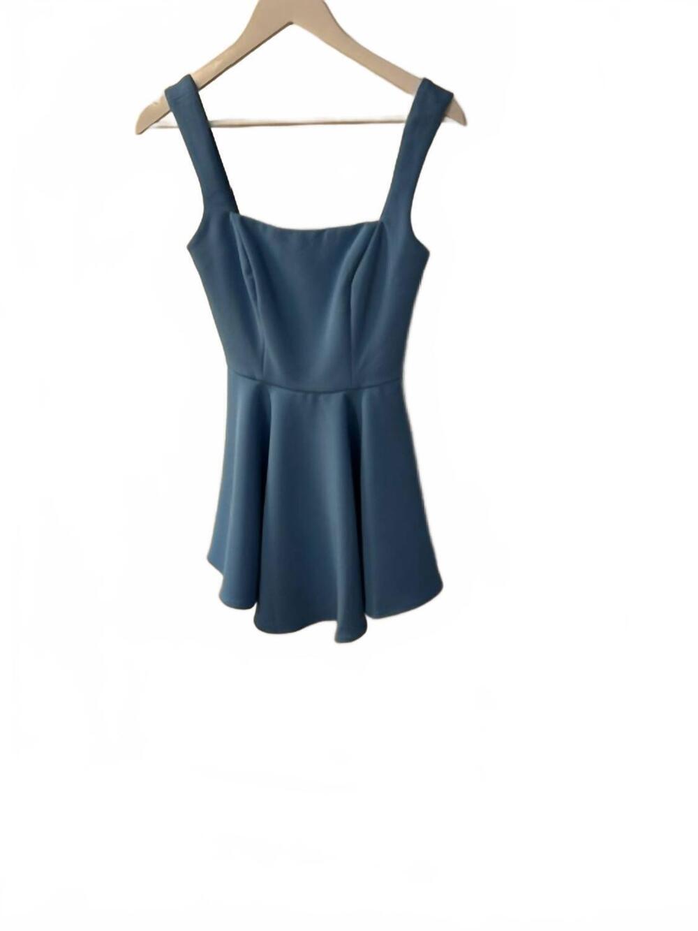NEW ELLIATT women's dali a line mini dress in blue